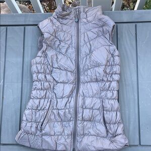 Athleta tan/grey Puffer Vest